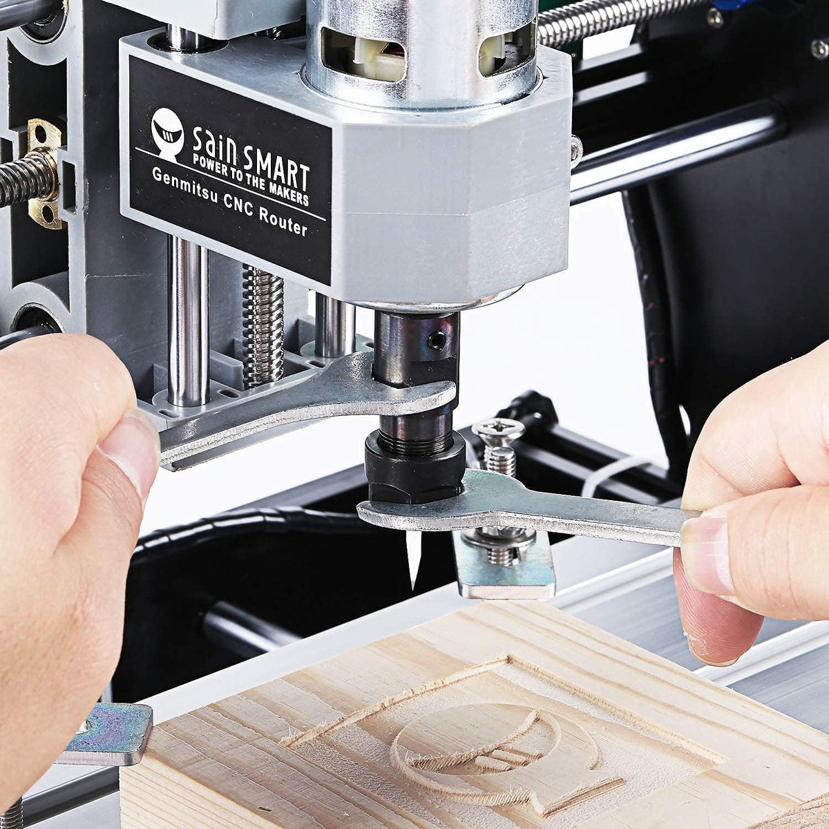 Router Kit GRBL Control 3 Axis Plastic Acrylic PCB PVC Wood Carving Milling Engraving Machine with Offline Controller. XYZ Working Area 300 x 180 x 45mm