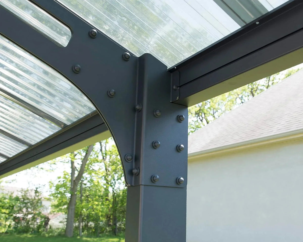 Canopia by Palram Carport Arizona 5000 en policarbonato. Aluminio Robusto e Inoxidable Que Protege el Coche de la luz Solar