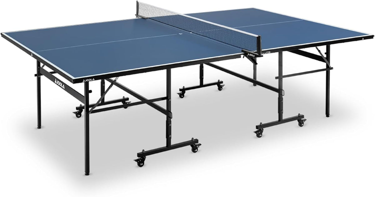 Professional-grade medium-density fiberboard indoor table tennis table. equipped with a quick-locking table tennis net and a stand set - assembled in 10 minutes easily - of high quality - foldable. with a single-player playing mode