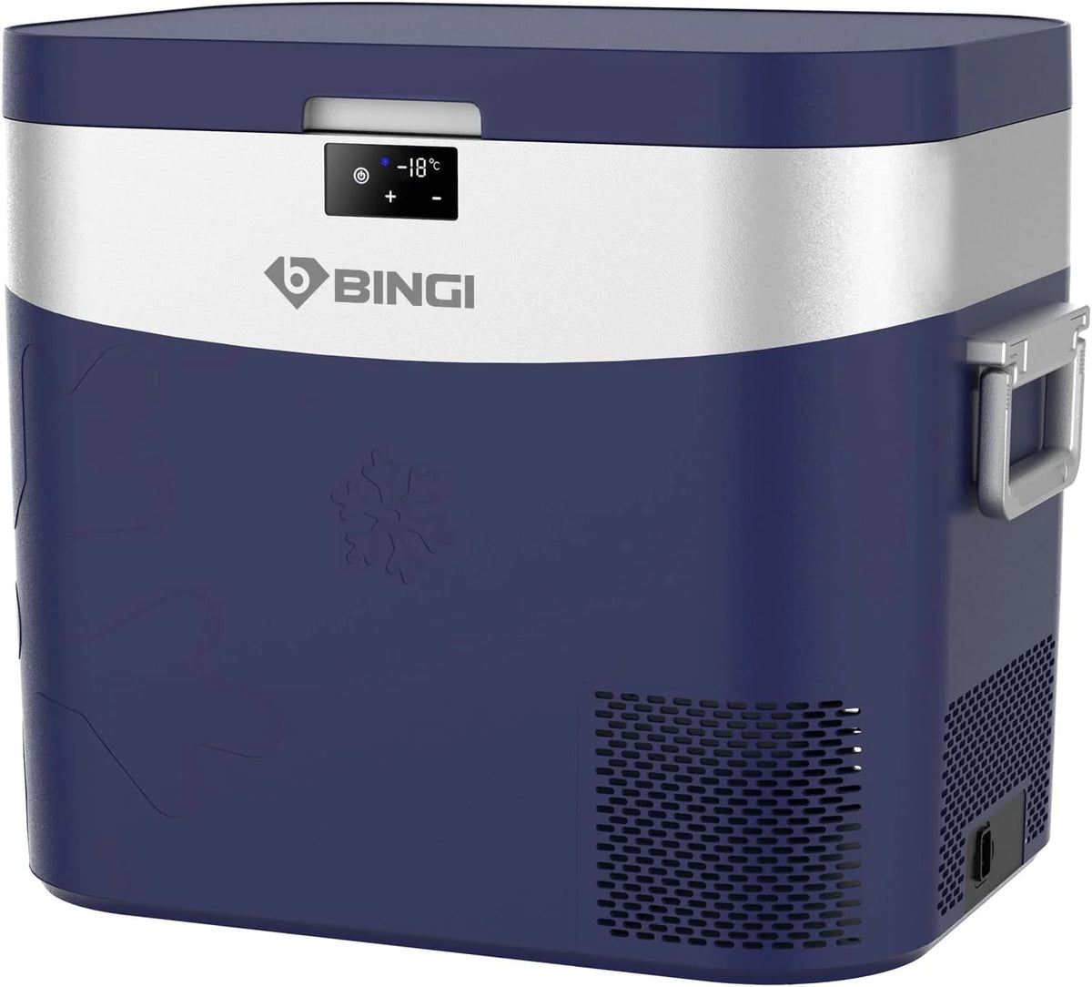 BINGI Kompressor Kühlbox 22L Mini Tragbarer Elektrischer Kühlschrank 12/24V DC Elektrischer Gefrierschrank Tragbarer Gefrierschrank für Auto LKW