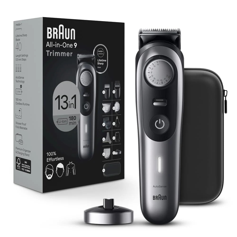 13-in-1 Men's Grooming Kit with Beard Trimmer. Hair Clipper. and Body Groomer