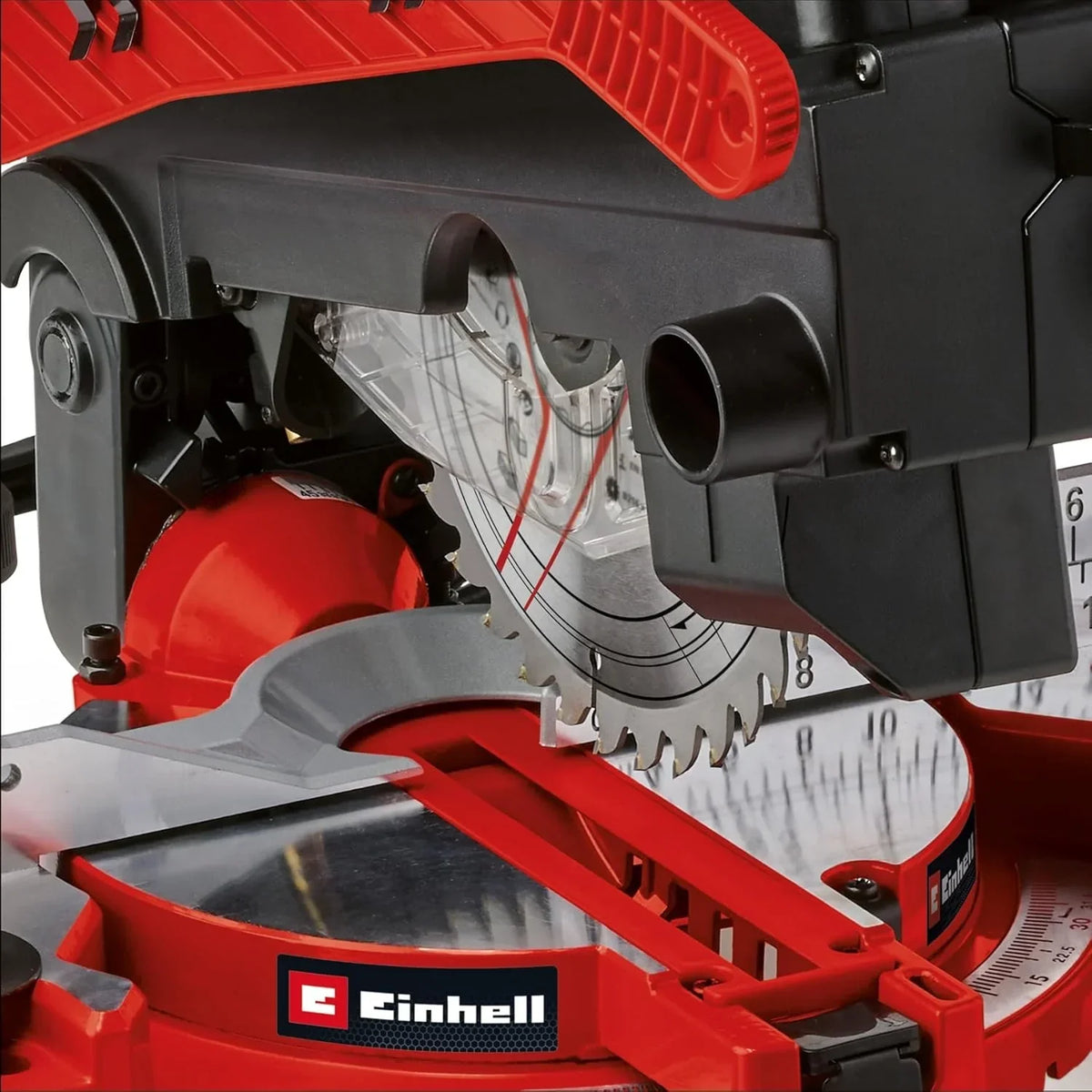 Einhell Sierra ingletadora y tronzadora y mesa TE-MS 216 T (1500W. hoja de sierra de Ø216mm. ancho de corte 120mm. profundidad 55mm. incl. láser de