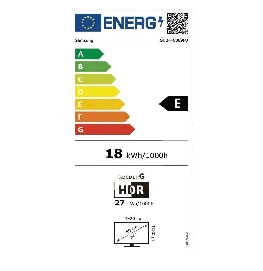 Samsung Full HD F6009F 24 Zoll (61 cm) LED Flachbildfernseher. PurColor-Technologie. HDR. Object Tracking Sound Lite. Knox Security. One UI Tizen.
