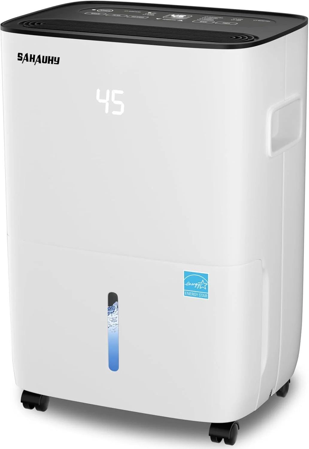 80-gallon Energy Star dehumidifier for basement. family bedrooms. large rooms (with a maximum area of up to 5200 square feet). equipped with drainage pipes and water tank