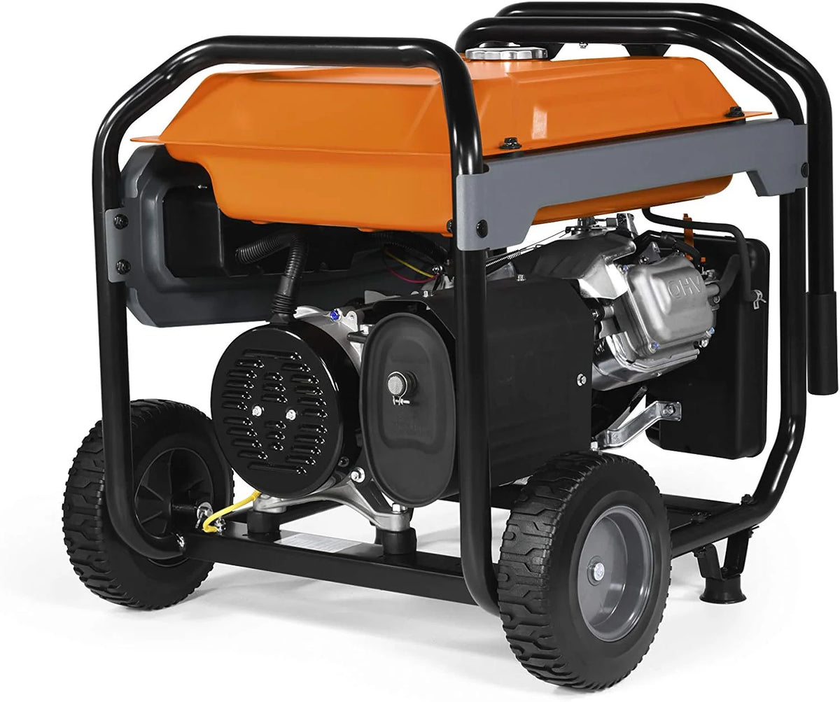 8.000-Watt Gas-Powered Portable Generator - Electric Start with COsense - PowerRush Advanced Technology - Reliable Power for Emergencies. Recreation. Home - 49 State Compliant - Orange/Black