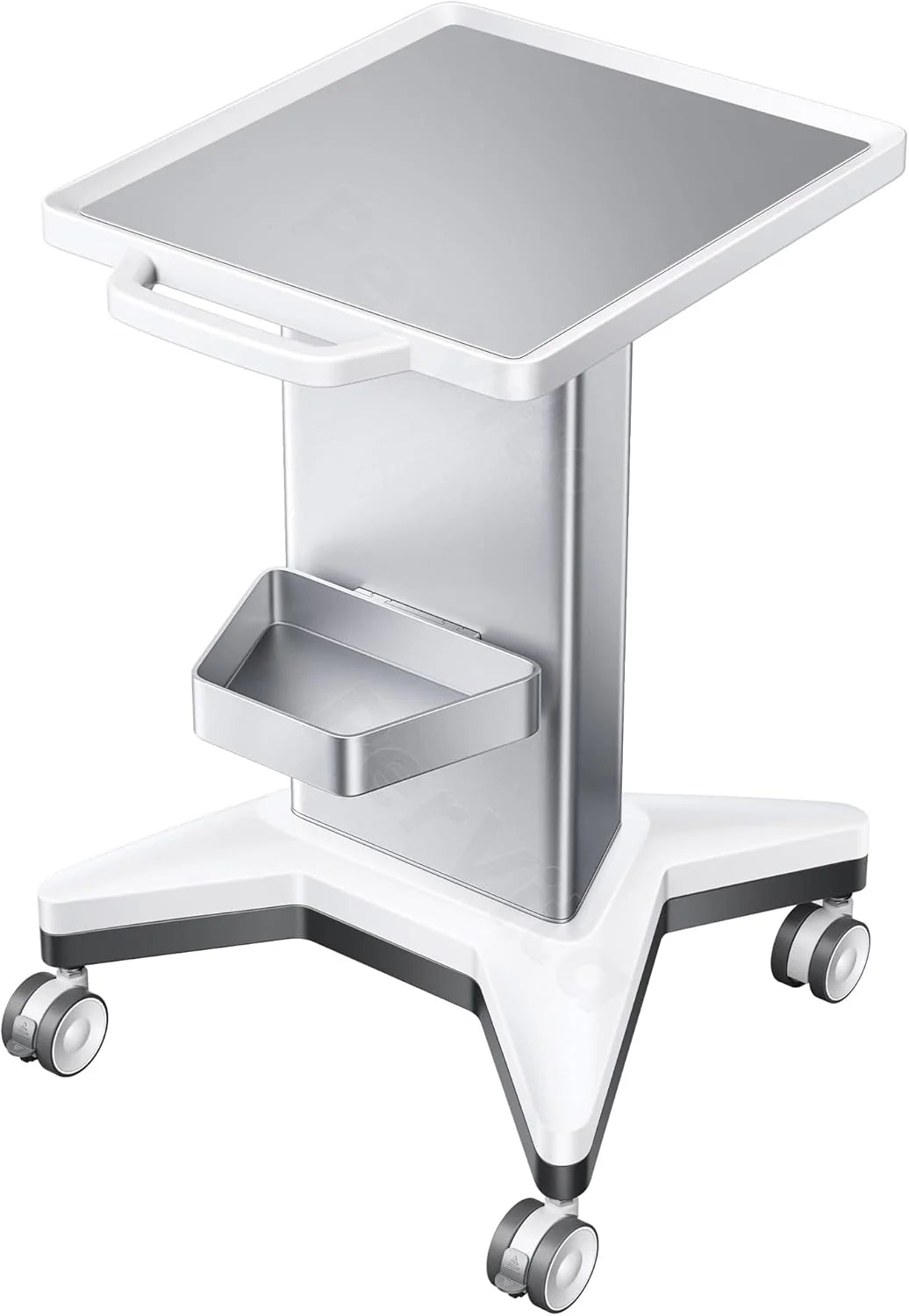 Medical Utility Cart with 4 Swivel Wheels. 100 lbs Capacity for PSP10/PSP15 Shockwave Machines. Beauty. Medical. Office & Home Use Equipment. 15.7x17.3 in Non-Slip Platform & Gel Tray