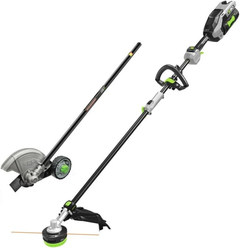 Multi-Head Combo Kit 16-Inch 56-Volt Carbon Fiber String Trimmer with POWERLOAD™ & 8-Inch Carbon Fiber Edger Attachment & 56-Volt Power Head. 4.0Ah Battery and 320W Charger Included