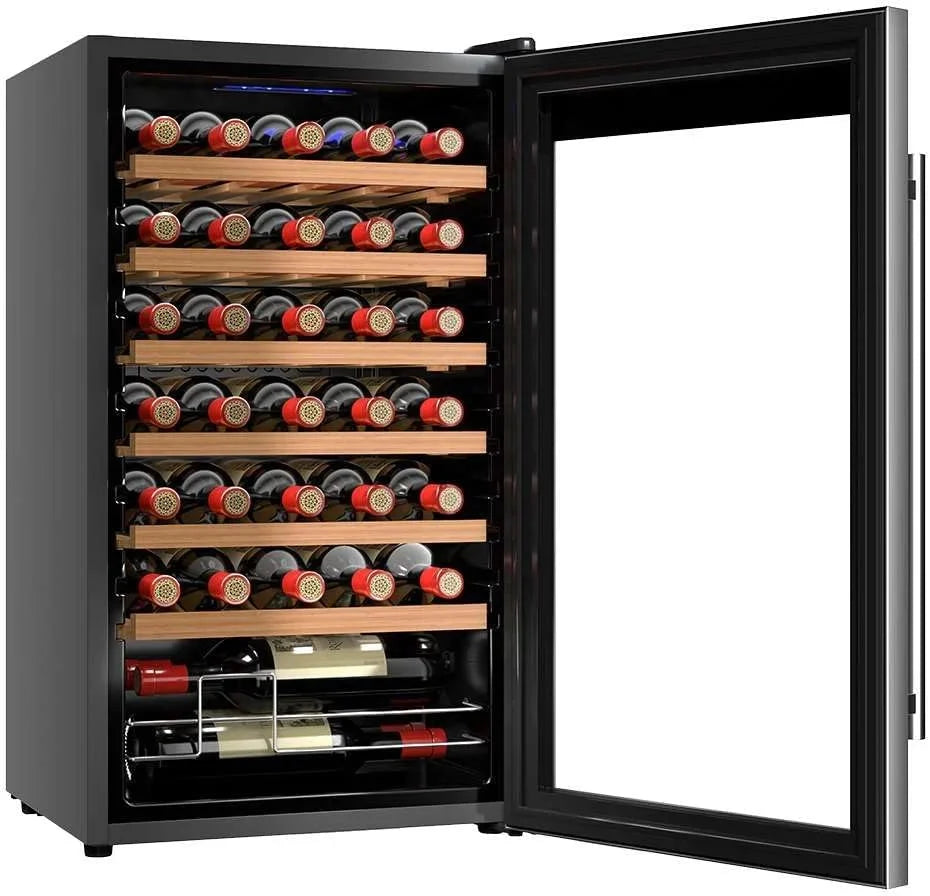 Cecotec Vinoteca 34 botellas Bolero grandsommelier 34030 inox compressor. 80 L. Enfriamiento por compresor. Temperatura regulable de 5 a 18oC. Control