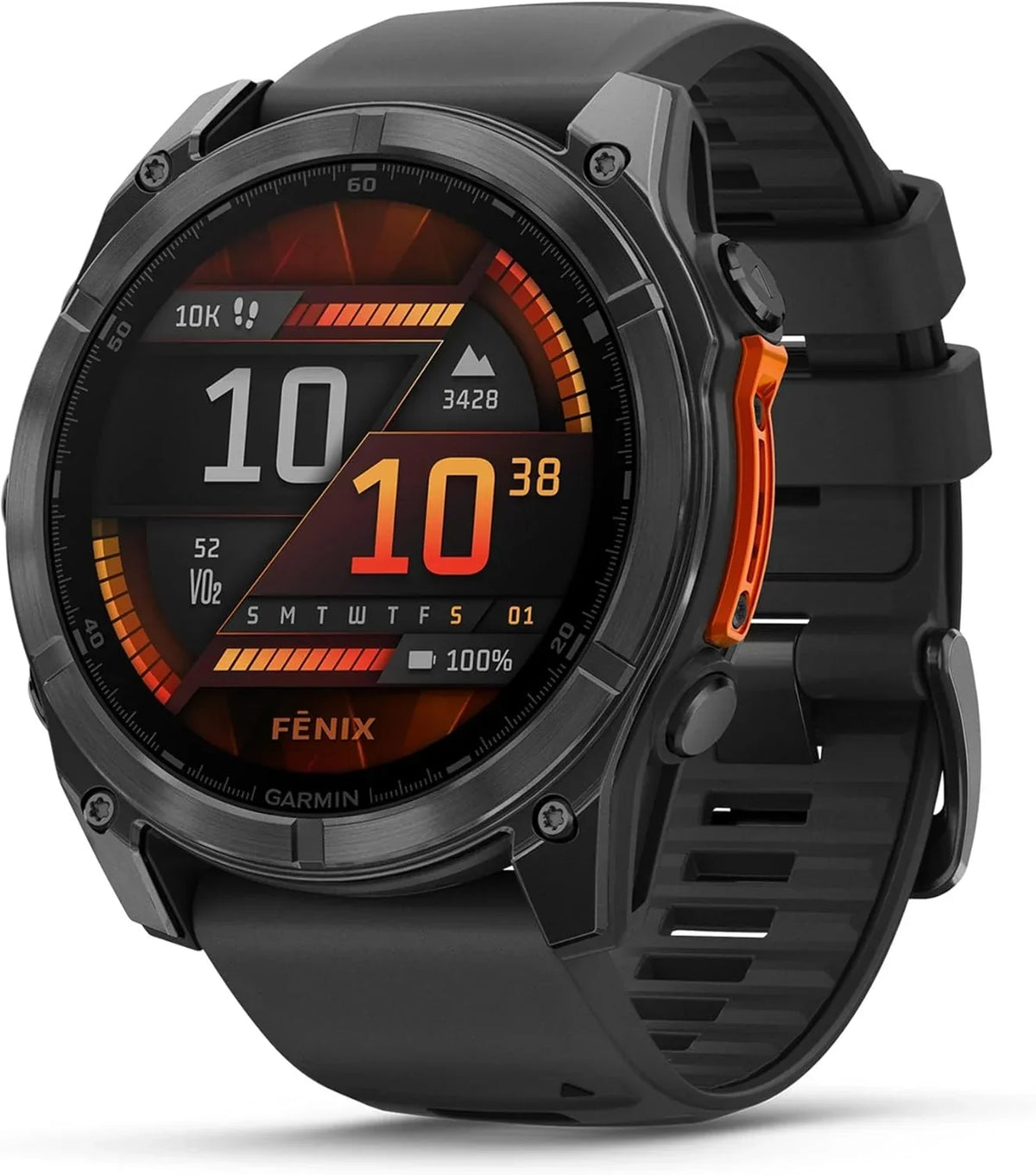 Garmin fēnix 8-51mm - Reloj de Alto Rendimiento GPS Multideporte con Pantalla táctil AMOLED. Linterna LED. Altavoz y micrófono Integrados. Mapas y