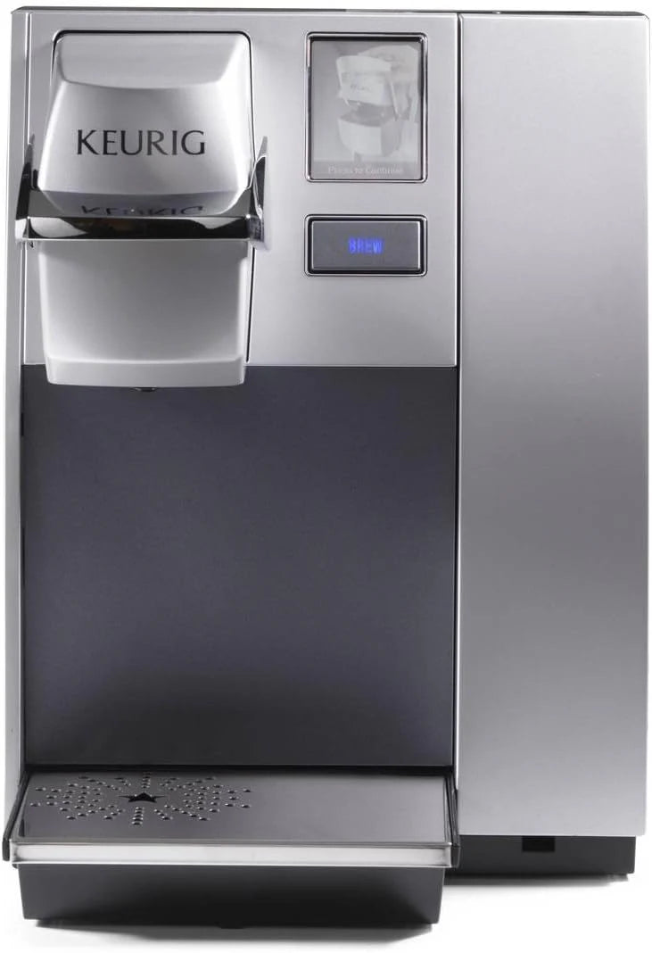 Commercial office single-cup K-Cup coffee machine. silver version