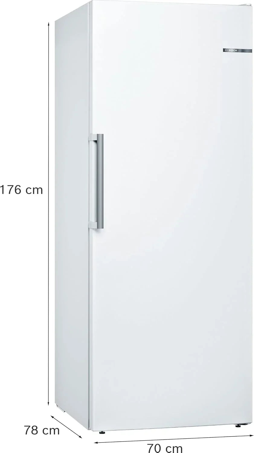 Bosch GSN54AWCV Serie 6 - Congelador XXL (176 x 70 cm. extra ancho. 327 L. NoFrost nunca más descongelar. iluminación LED uniforme. espacio para