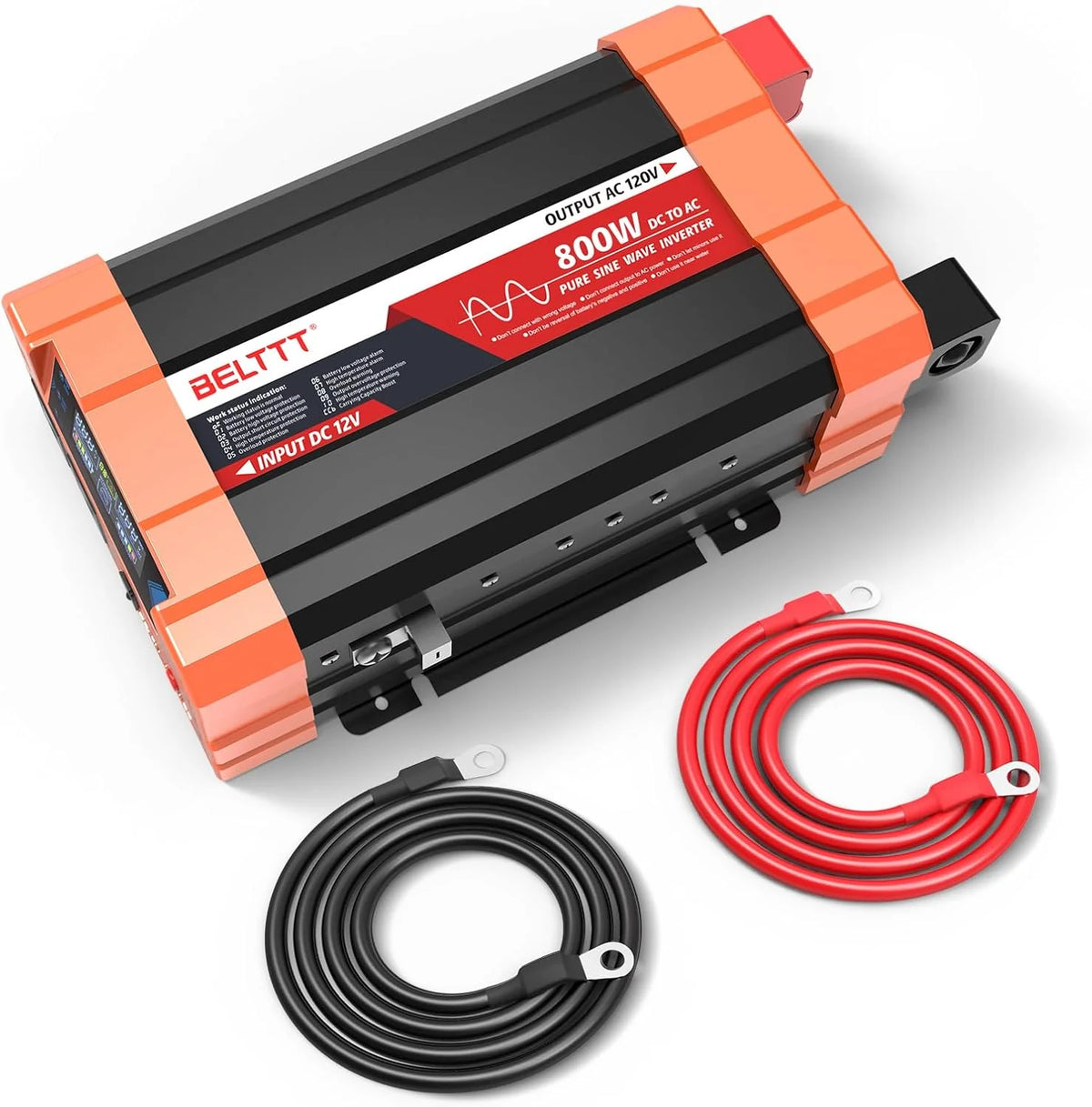 2000W Pure Sine Wave Inverter. Car Power Inverter 12V to 120V AC Converter for RV. Truck. Solar. Outdoor with Dual AC and 20A Socket. 5V 2.1A USB. Surge 4000W. Hardwire Port. Remote Controller