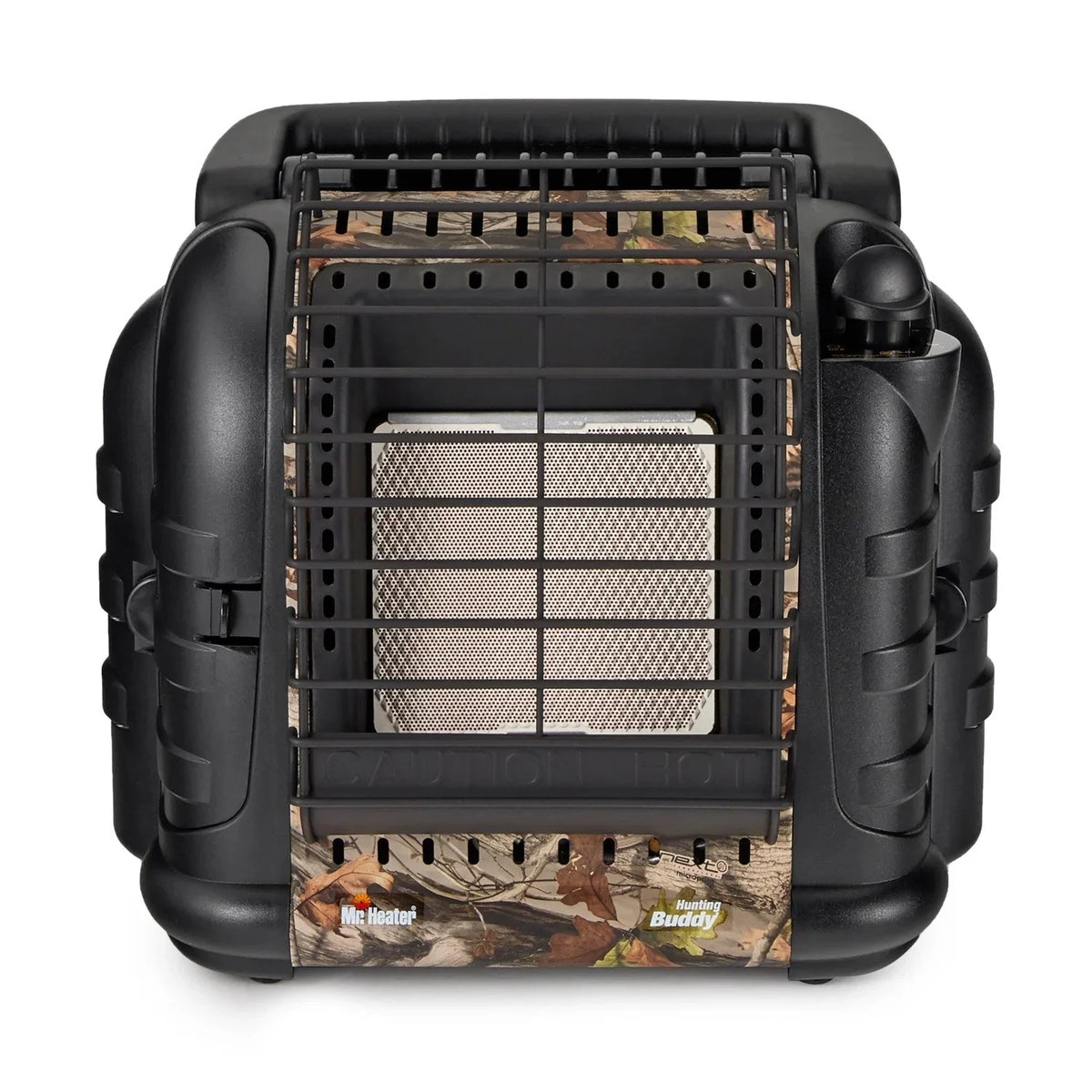 12.000 BTU Portable Propane Heater – 2 Heat Settings. ODS Safety Shut-Off. Camo