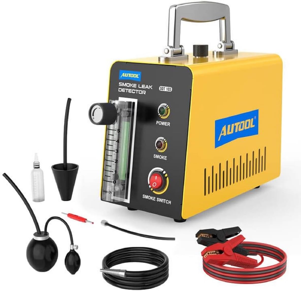 Smoke Machine Automotive Leak Detector.Evap Vacuum Smoke Diagnostic Tester.Pipeline Fuel Leakage Detector Compatible with 12V Vehicles