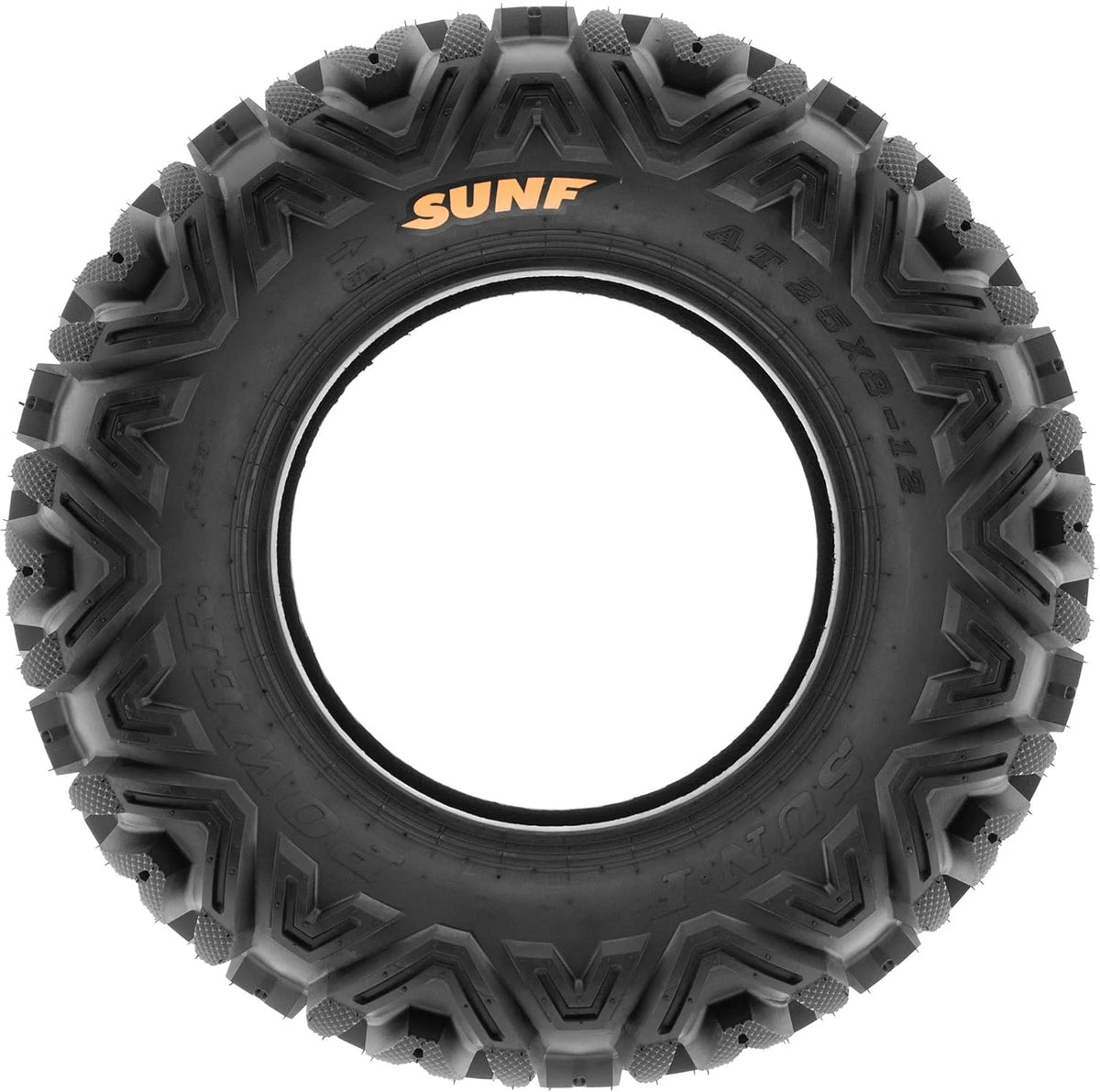 Set of 4 ATV UTV all-terrain Tires 25x8-12 Front & 25x10-12 Rear. 6 PR. Tubeless A033