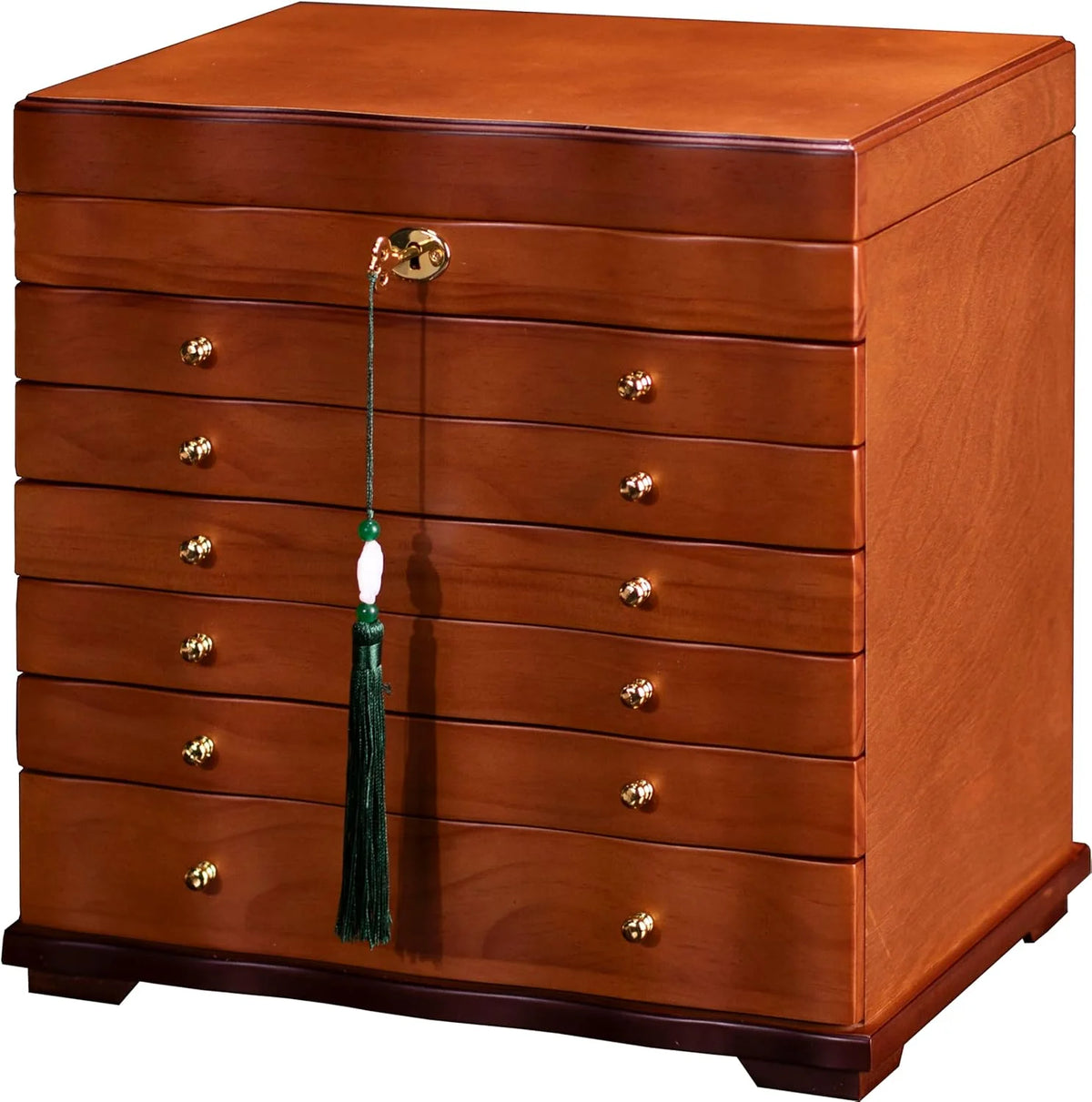 Wooden Jewelry Box.jewelry boxes for women large jewlrey box&organizers with necklace hanger.jewerly organizer.jewelry holder organizer.9-layer large capacity jewelry storage box