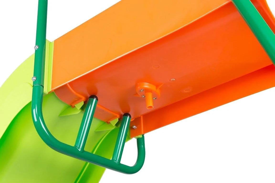 10-Foot Outdoor Playground Slide for Kids. Freestanding Plastic Backyard Slide. Large Swing Set Slide. Outdoor Play Equipment for Ages 4-8