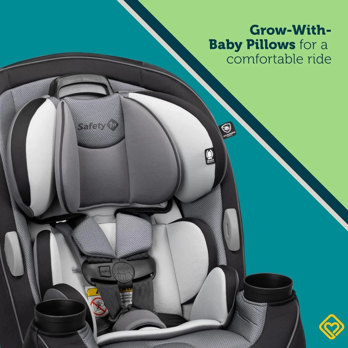 3-in-1 Convertible Car Seat. All-In-One Infant Toddler Booster Seat. Rear & Forward Facing Child Safety Seat