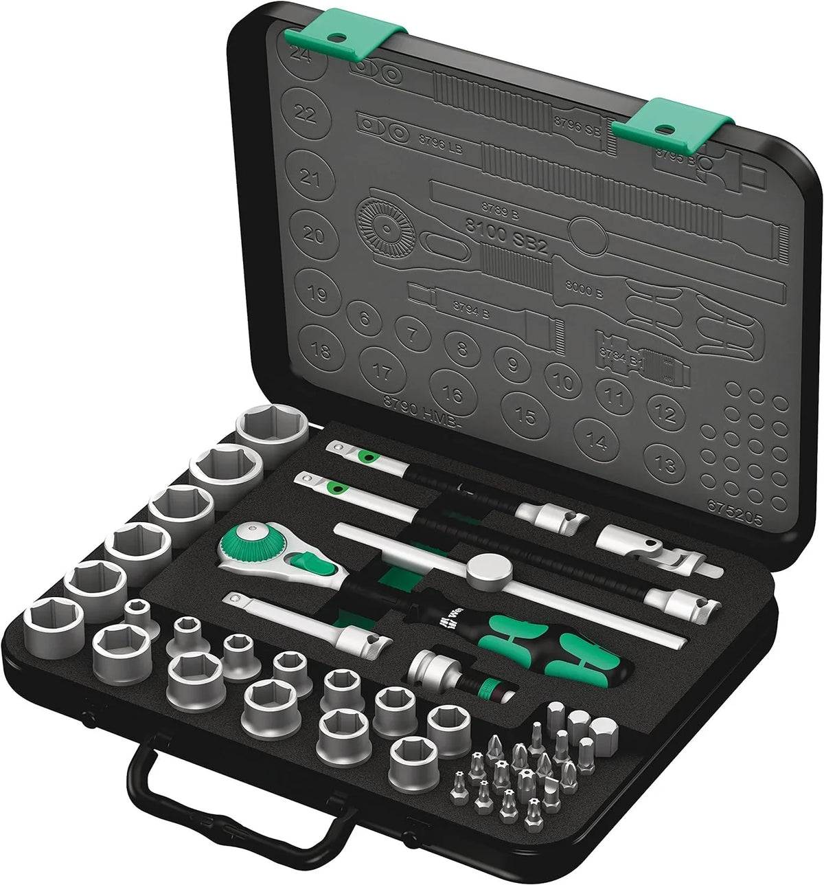 5003594001 8100 SB 2 3/8 Metric Ratchet Set ( Piece of 43)