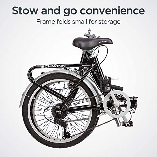 20-Inch Folding Adult Bike for Men and Women. 7-Speed Drivetrain
