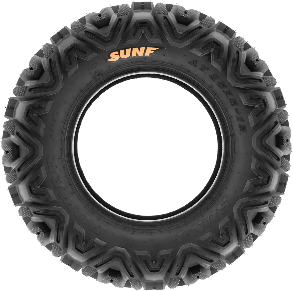 Set of 4 ATV UTV all-terrain Tires 25x8-12 Front & 25x10-12 Rear. 6 PR. Tubeless A033