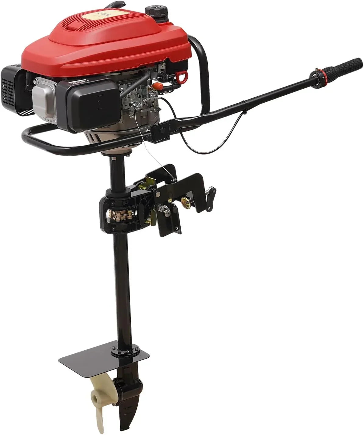 4 Stroke 4HP Outboard Motor. 4 Stroke 55CC Jet Pump Boat Engine w/Wind Cooling CDI System for Rubber Boats. Wooden Boats. Fishing Boats. etc. 5500 rpm