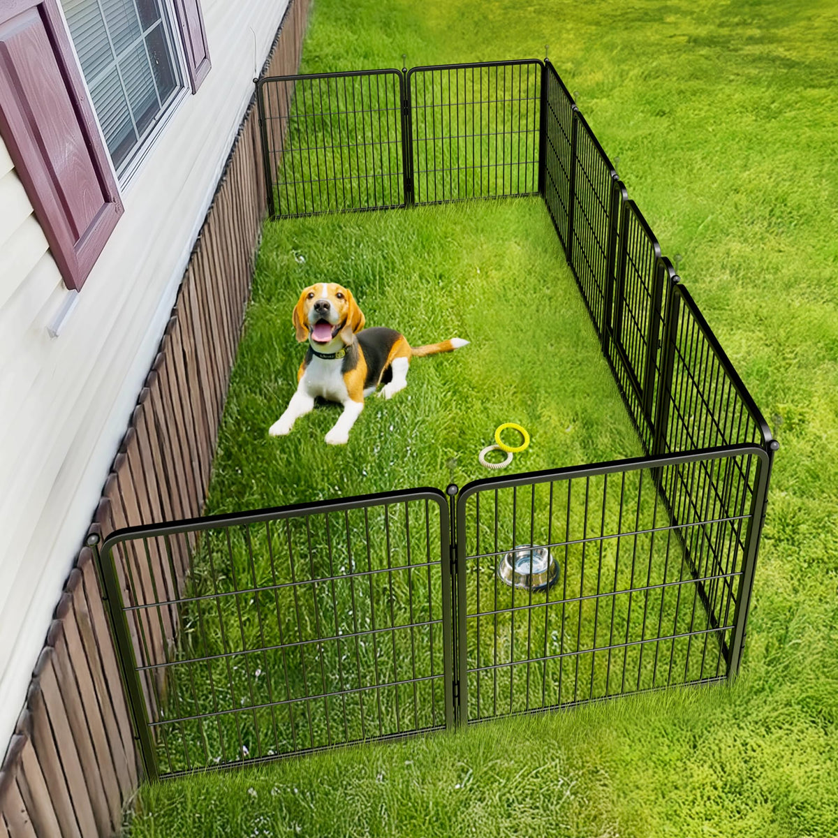 32 Dog Playpen for Small Dogs. Portable Indoor Outdoor Pet Exercise Pen for Puppies and Small Pets