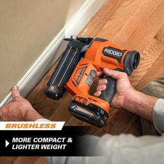 18V Brushless Cordless Nailer Combo Kit with Brad and Finish Nailers. Battery and Charger