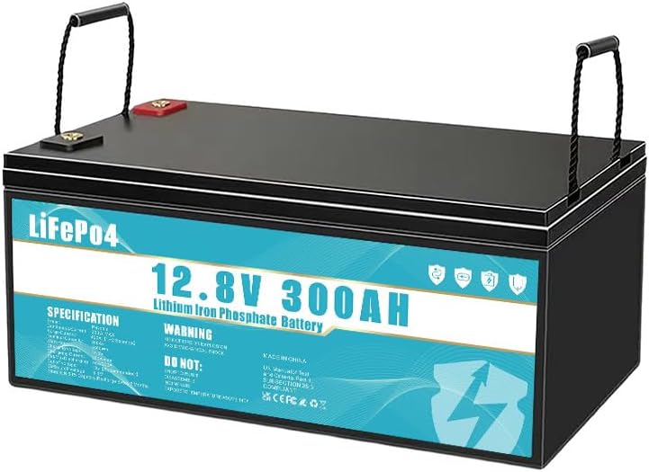 LiFePO4 Batterie 12V 300Ah Lithium Eisenphosphat Batterie. ausgestattet mit 300A BMS. Lebensdauer über 8 Jahre. geeignet für Camping. Solarenergie.