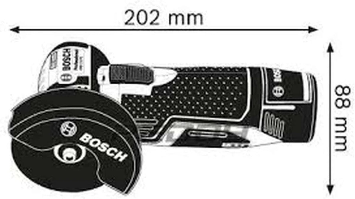 Professional 12V System Akku Winkelschleifer GWS 12V-76 (inkl. 2x 3.0Ah Akku. Schnellladegerät GAL 1230 CV. 1x Carbide Multi Wheel. 2x Trennscheibe