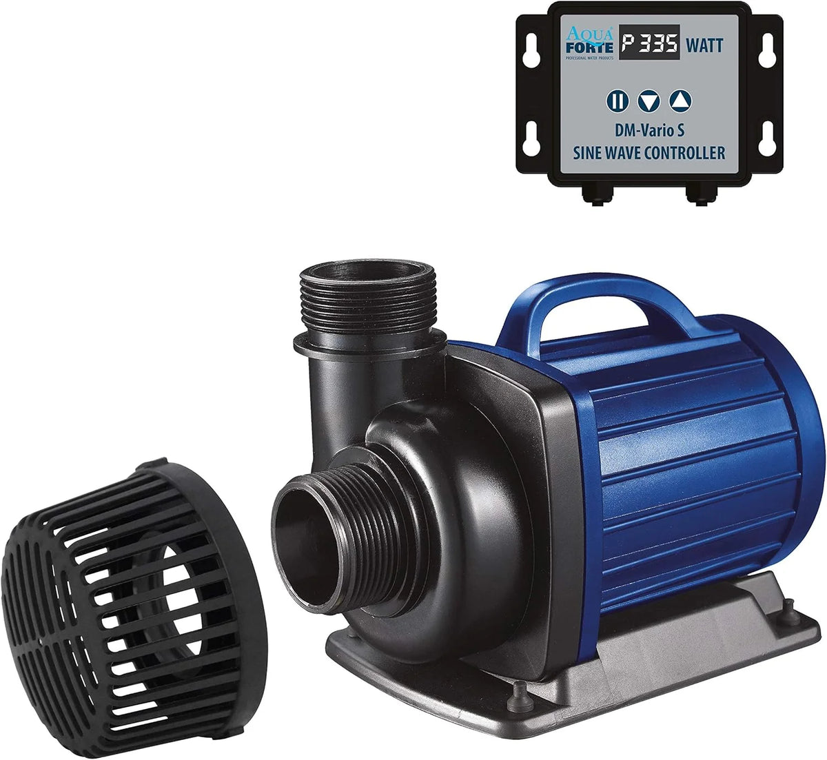 AquaForte Filter-/Teichpumpe DM-22.000 Vario S. 70-200W. Förderhöhe 7.5m. regelbar mit externem Controller. Ideal als Teichpumpe oder als Bachlauf- /