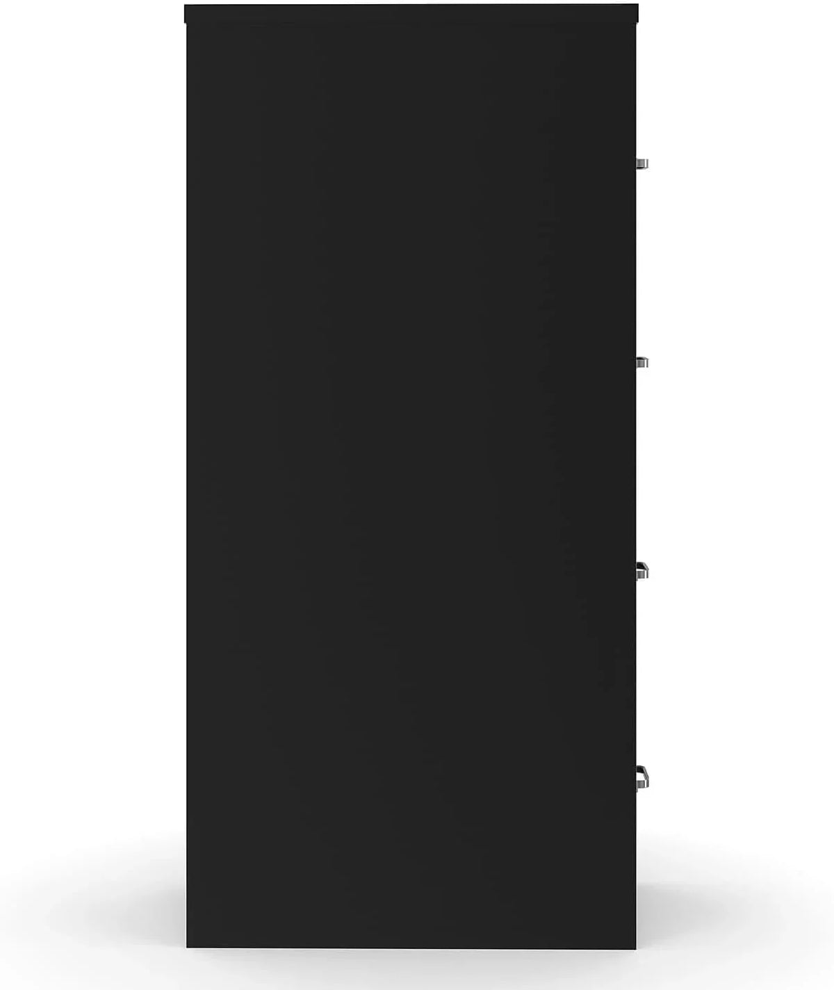4-Drawer Lockable File Cabinet. Black. 25-Inch D x 15-Inch W