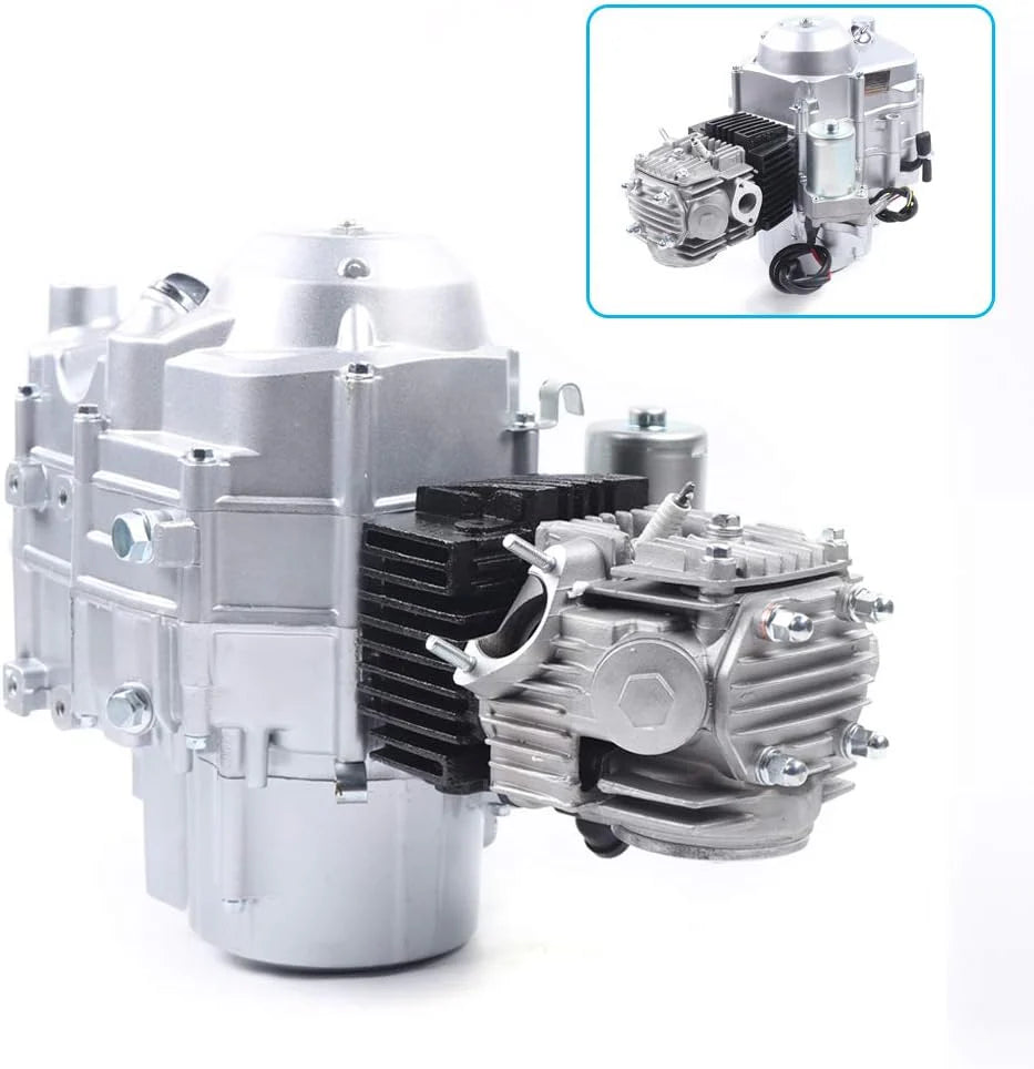 150CC 4 Stroke Engine Motor. Gy6 Single Cylinder Complete Engine Kit for 110cc-150cc Atvs and Go Karts and 11 Long Box Engine Size Scooters High-Flow Oil Pump CVT Carburetor Top Mount