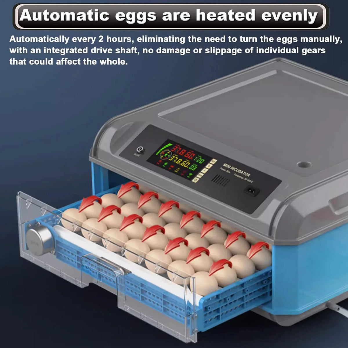 Egg Incubator. 192/256/500 Egg Incubator. Poultry Hatcher Machine with Automatic Egg Turning. Temperature & Humidity Control and LED Screen. General Purpose Incubator for Chickens Ducks Birds.500
