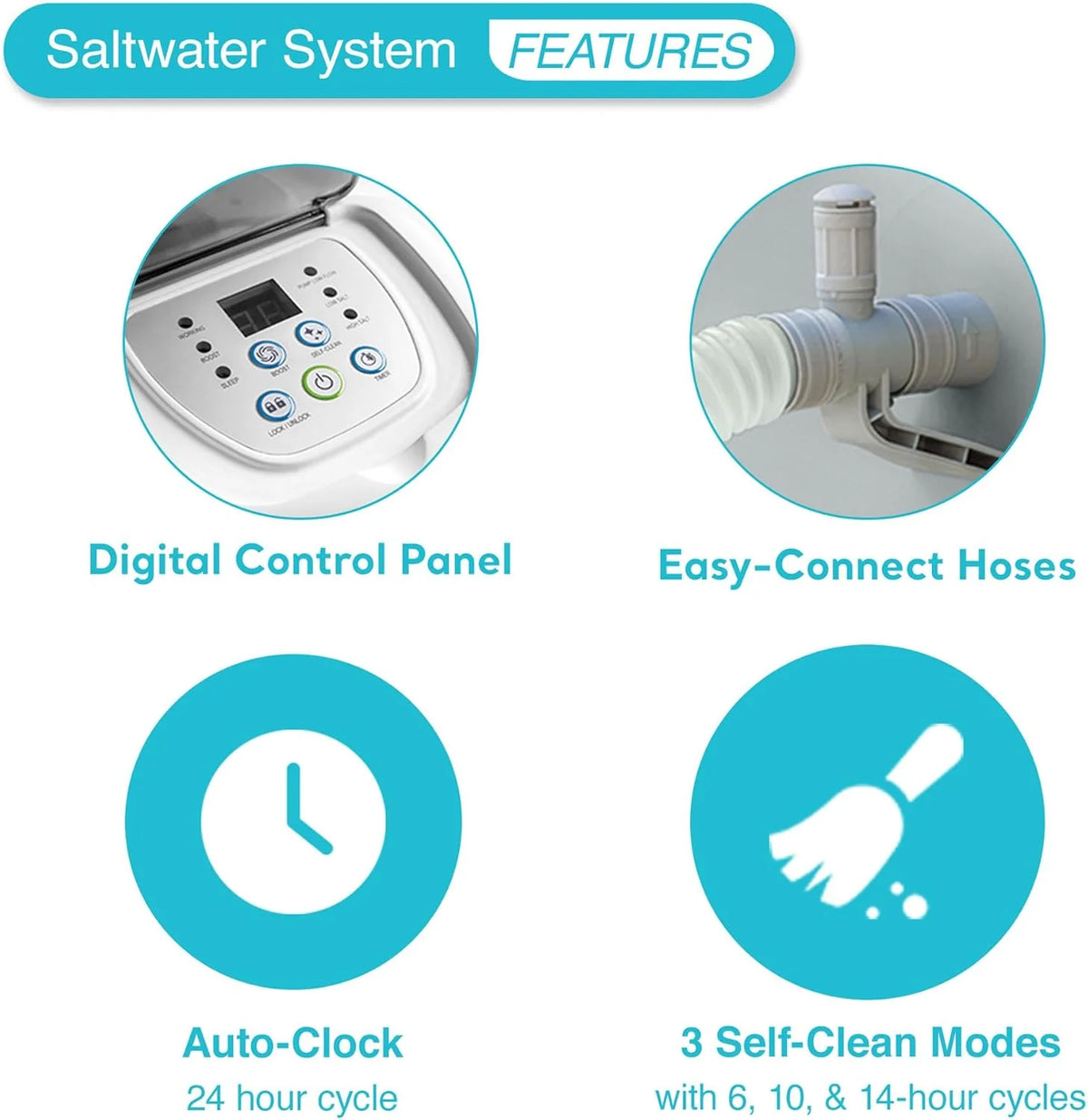 Krystal Clear Saltwater System for Above-Ground Pools up to 15.000 Gallons