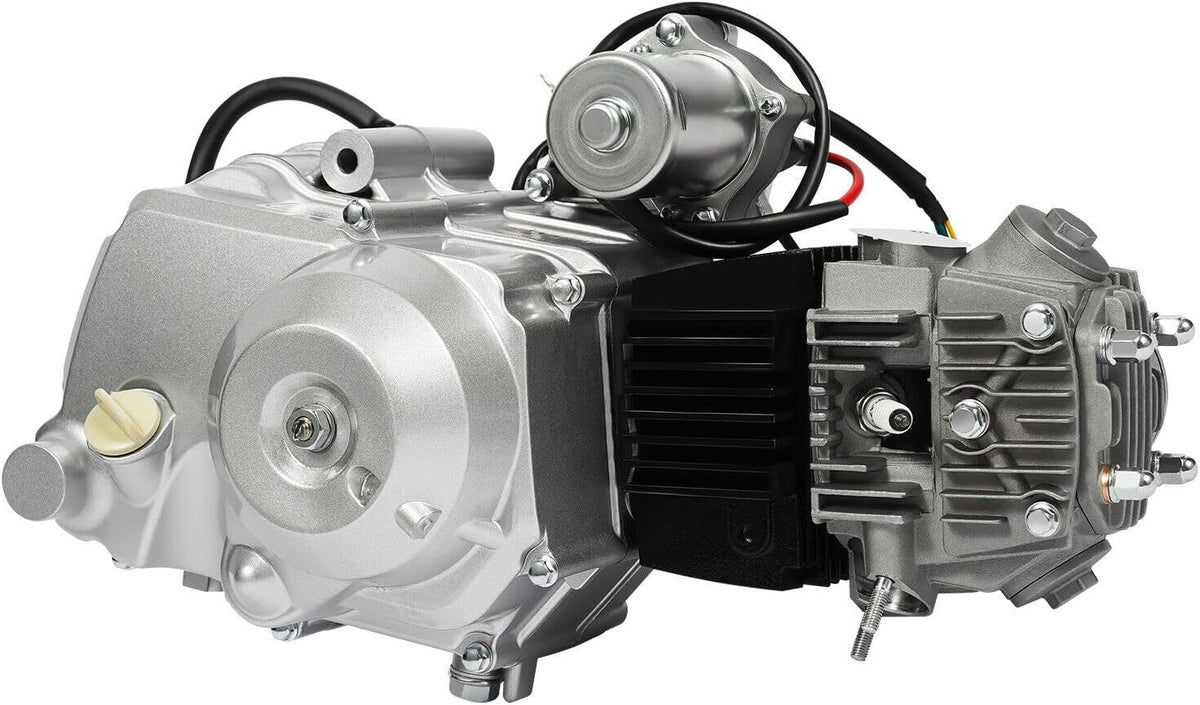 150CC 4 Stroke Engine Motor. Gy6 Single Cylinder Complete Engine Kit for 110cc-150cc Atvs and Go Karts and 11 Long Box Engine Size Scooters High-Flow Oil Pump CVT Carburetor Top Mount