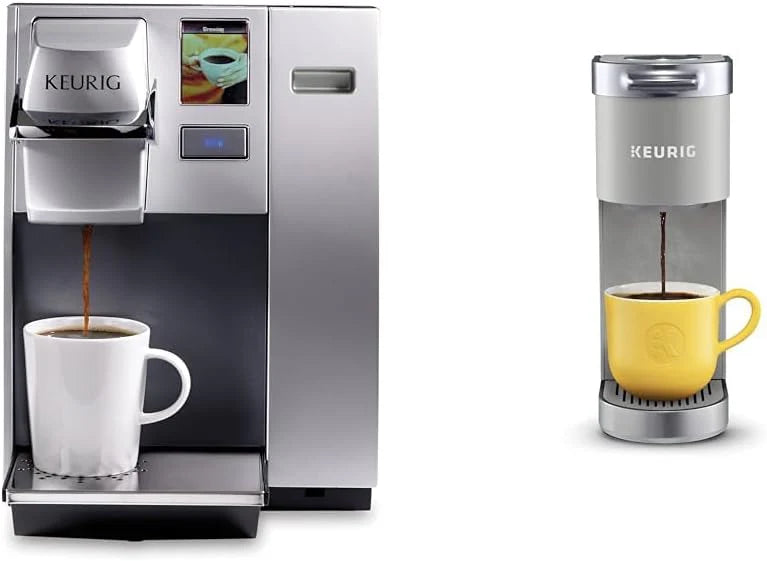 Commercial office single-cup K-Cup coffee machine. silver version