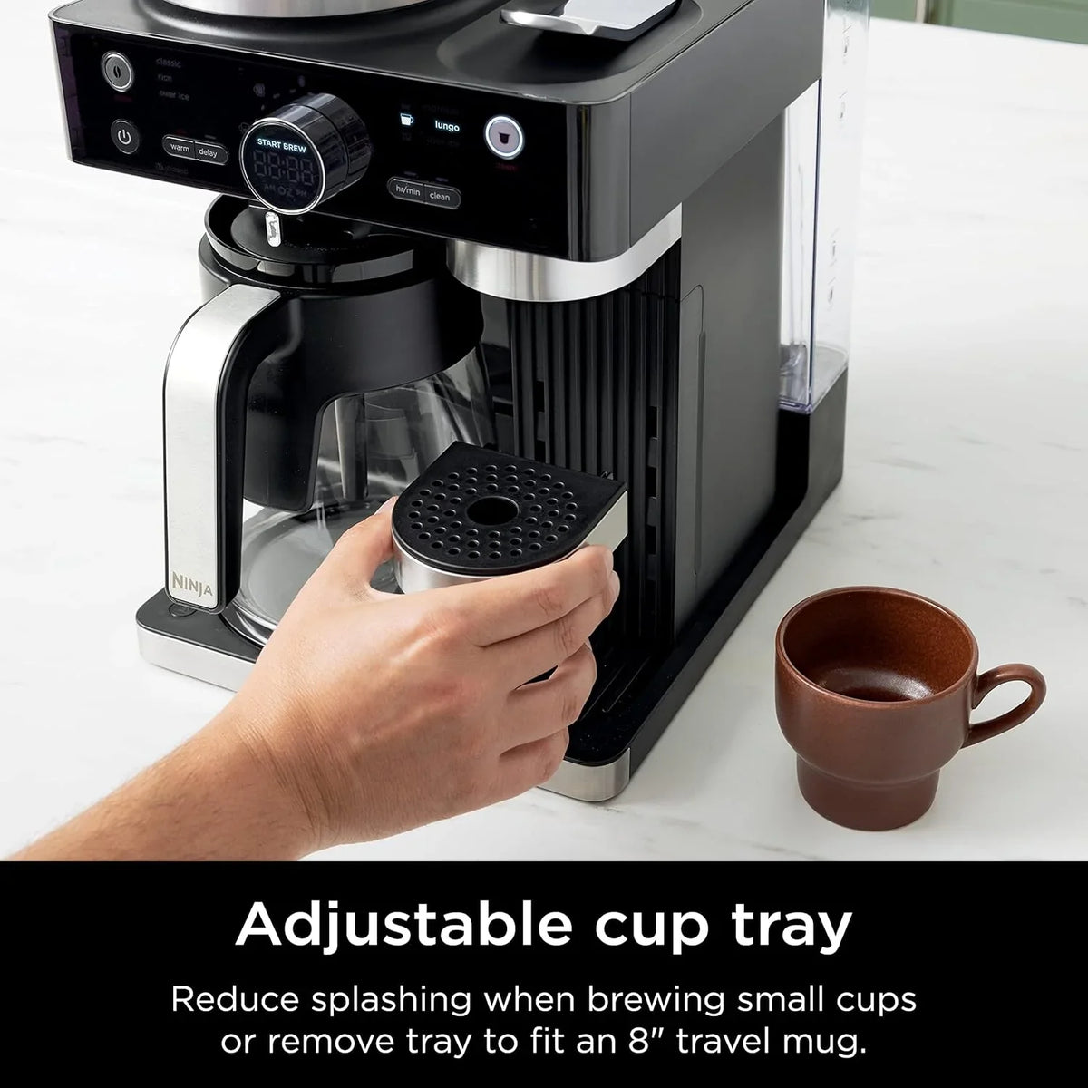 Italian espresso machine and coffee-making system. featuring three espresso brewing modes. supporting single-portion coffee and Nespresso capsules. with a built-in frother. capable of making Italian espresso. cappuccino and latte. Black style.