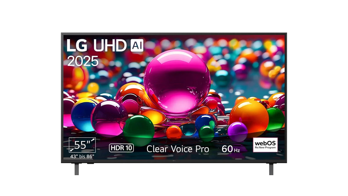 LG 55UA75006LA TV 55 Zoll (139 cm) 4K UHD AI TV (α7 Gen8 4K AI Prozessor. webOS 25. 60Hz) [Modelljahr 2025]