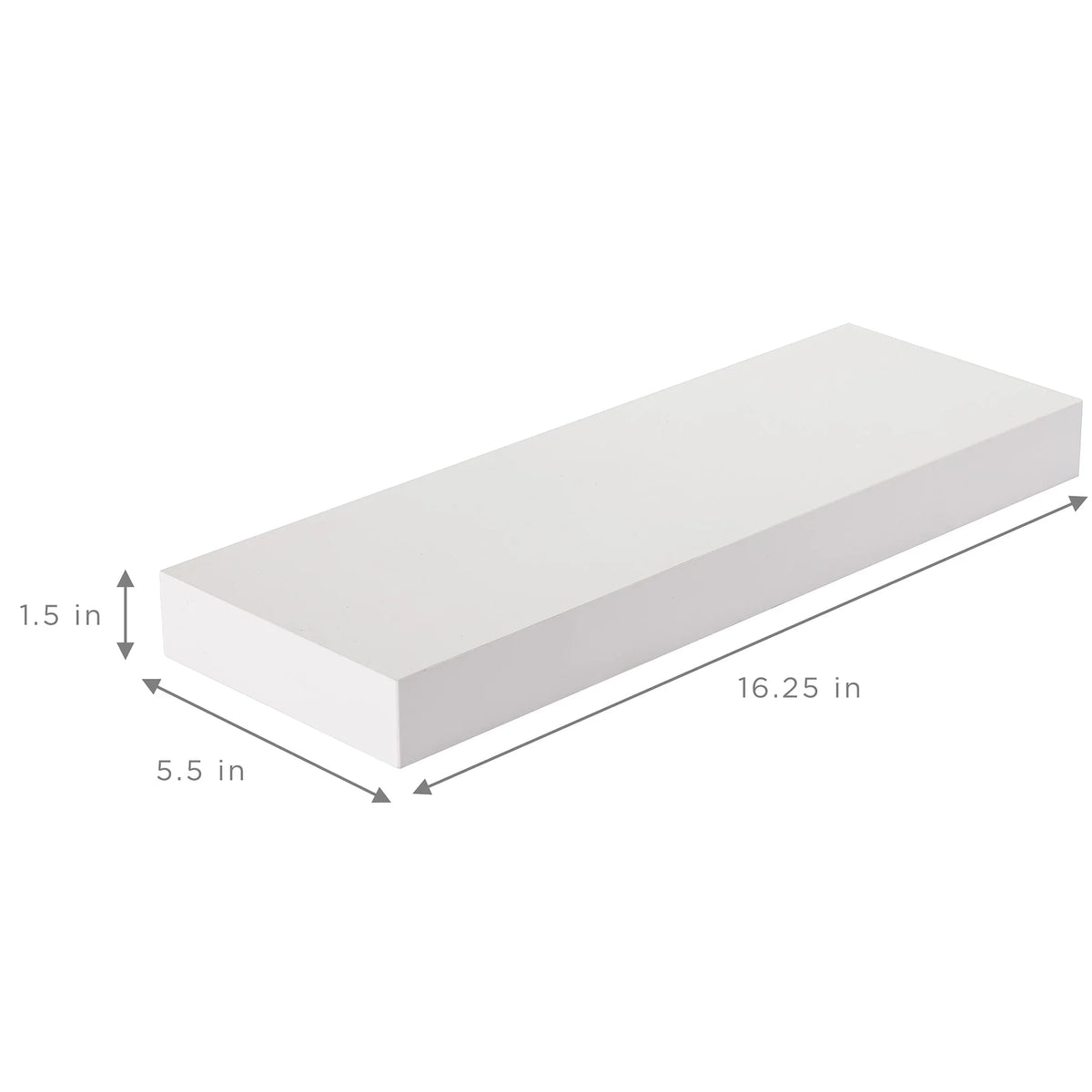 16 Inch Floating Wall Shelves. 3 Pack Farmhouse Hanging Display and Storage Shelves