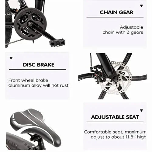 26-Inch Folding Mountain Bike for Adults. 21-Speed. Dual Suspension