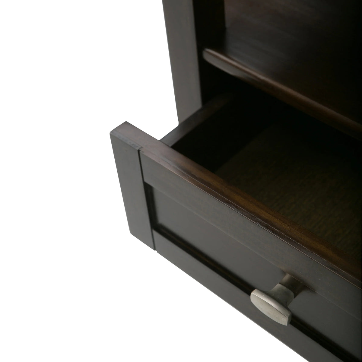 20 Inch Wide Solid Wood Rectangle End Table. Transitional Side Table