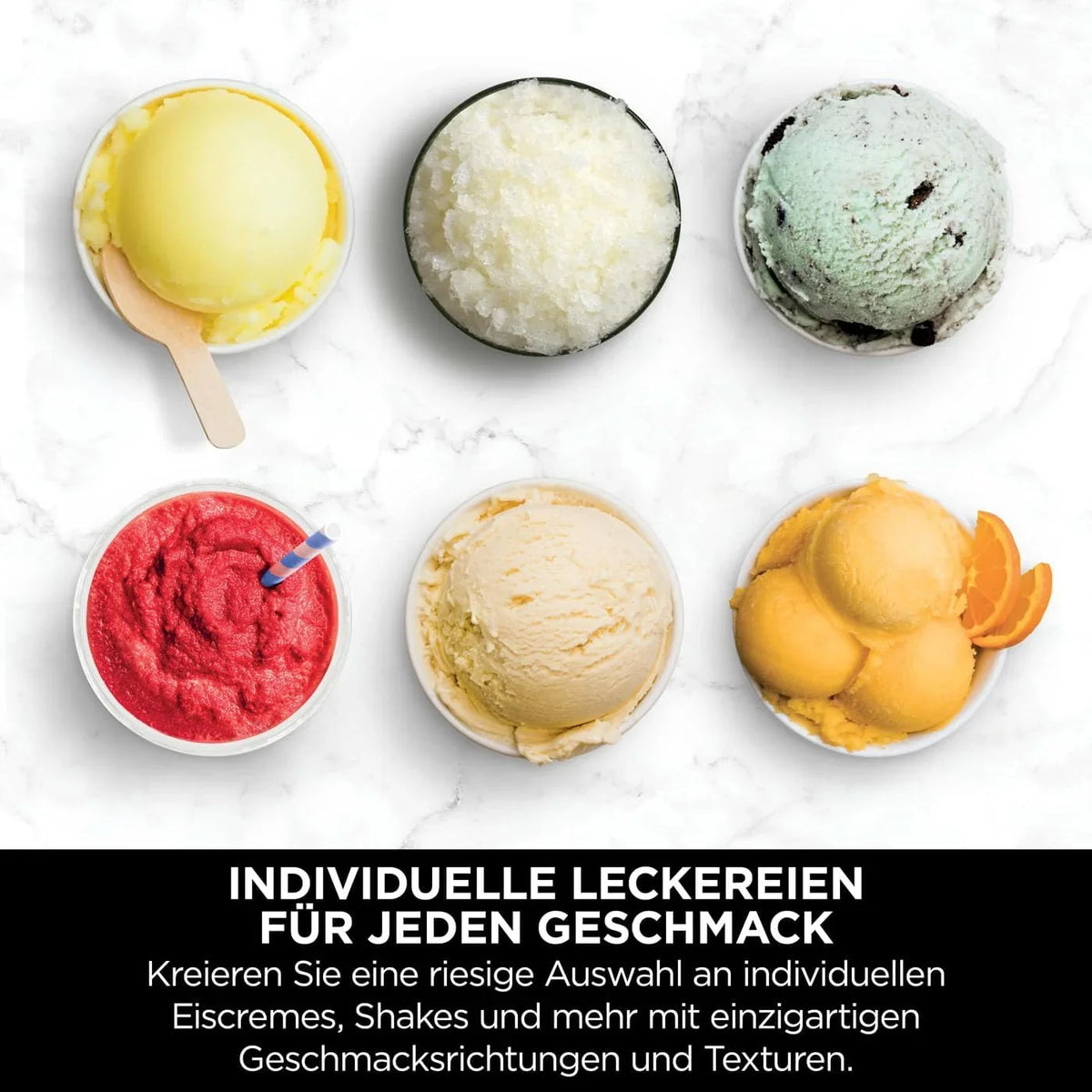 Ninja CREAMi Deluxe Eis-und Eisgetränkmaschine mit 2 Bechern. 10 Funktionen. macht Eiscreme. Gelato. Sorbet. Frozen Yoghurt. Milchshakes. Slushi &