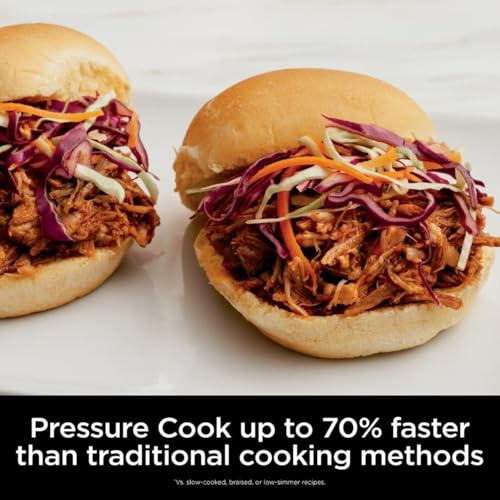 10-in-1 6.5-Qt Pressure Cooker and Air Fryer Multicooker. Stainless Steel
