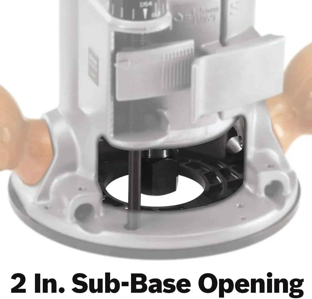 12-Amp 2.25 HP Wood Router Combo Kit with Plunge Router. Fixed Base and Variable Speed