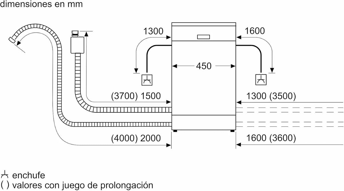 Bosch - Lavavajillas. 45 cm. Serie 4. Libre Instalación. Home Connect. Acero Inoxidable. SPS4HMI49E