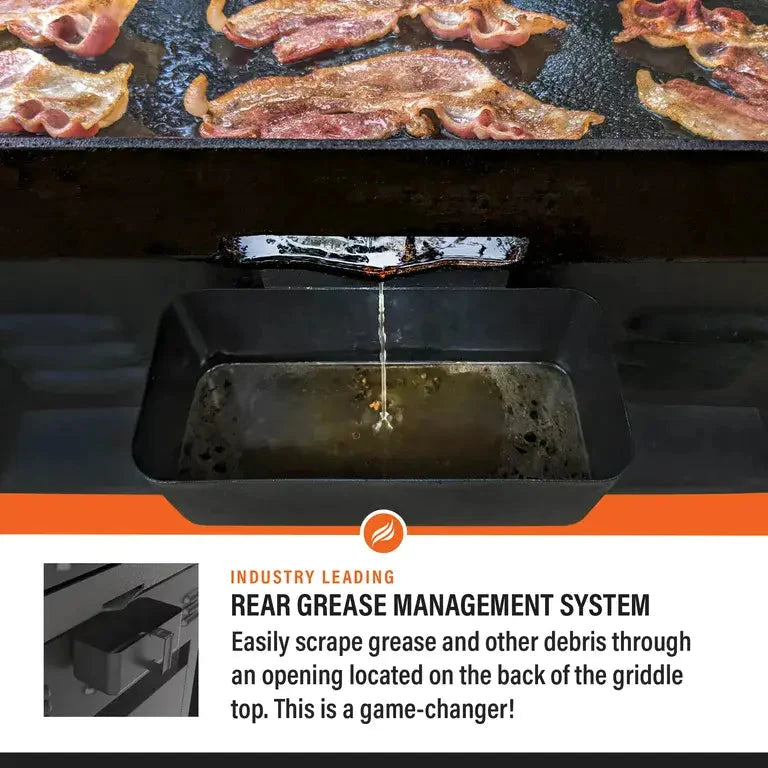 28 5-Burner Propane Griddle with Range Top – 72.000 BTU Outdoor Cooking Station