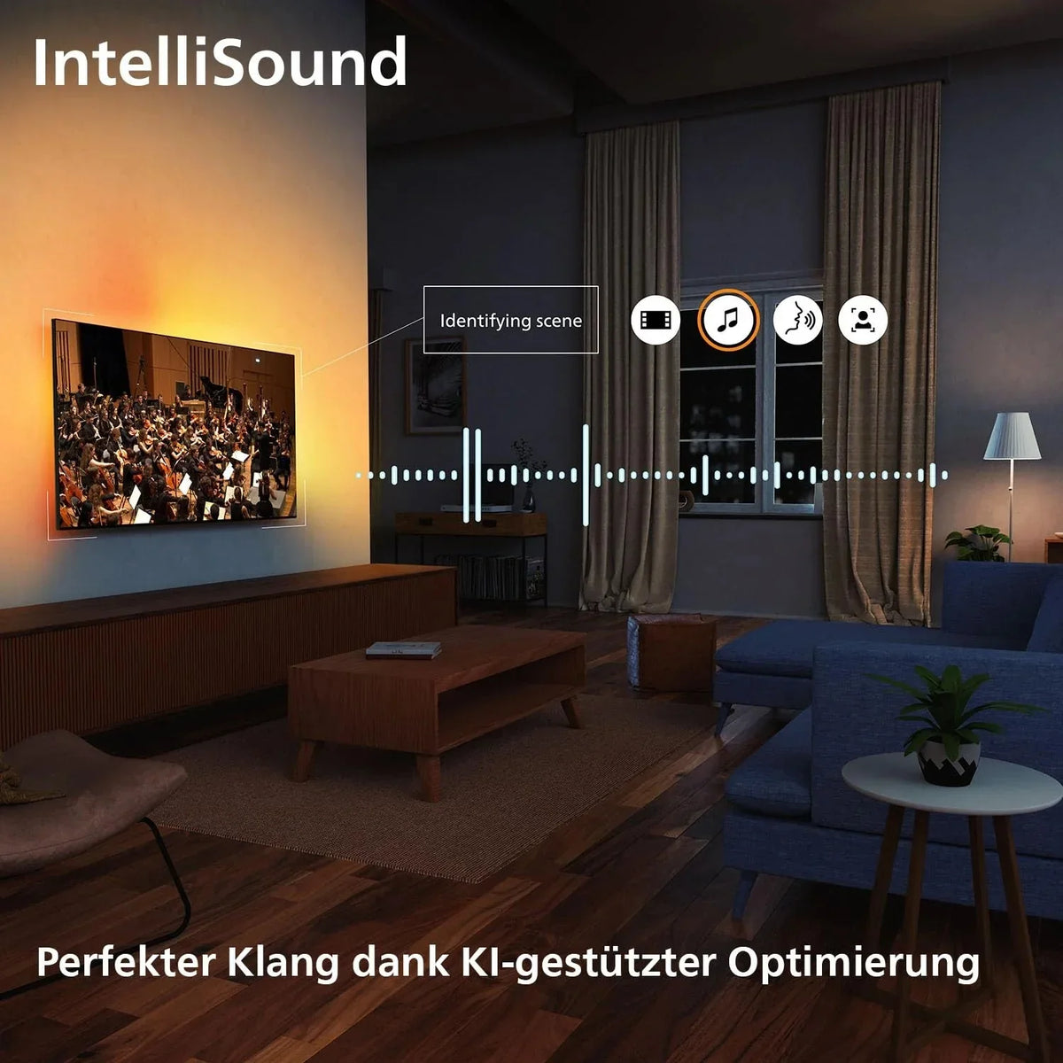 Philips Ambilight 55PUS8600 4K QLED Smart TV - 55 Zoll Display mit P5 Perfect Picture Engine Ultra HD. Titan OS. Dolby Vision und Dolby Atmos Sound