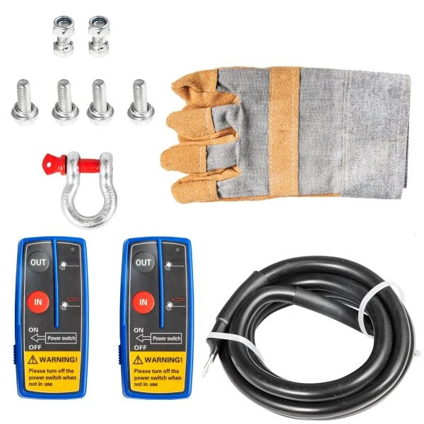18.000 LBS Electric Winch. 12V Steel Cable Winch. Off-Road Towing Winch for ATV. UTV. Truck and Trailer