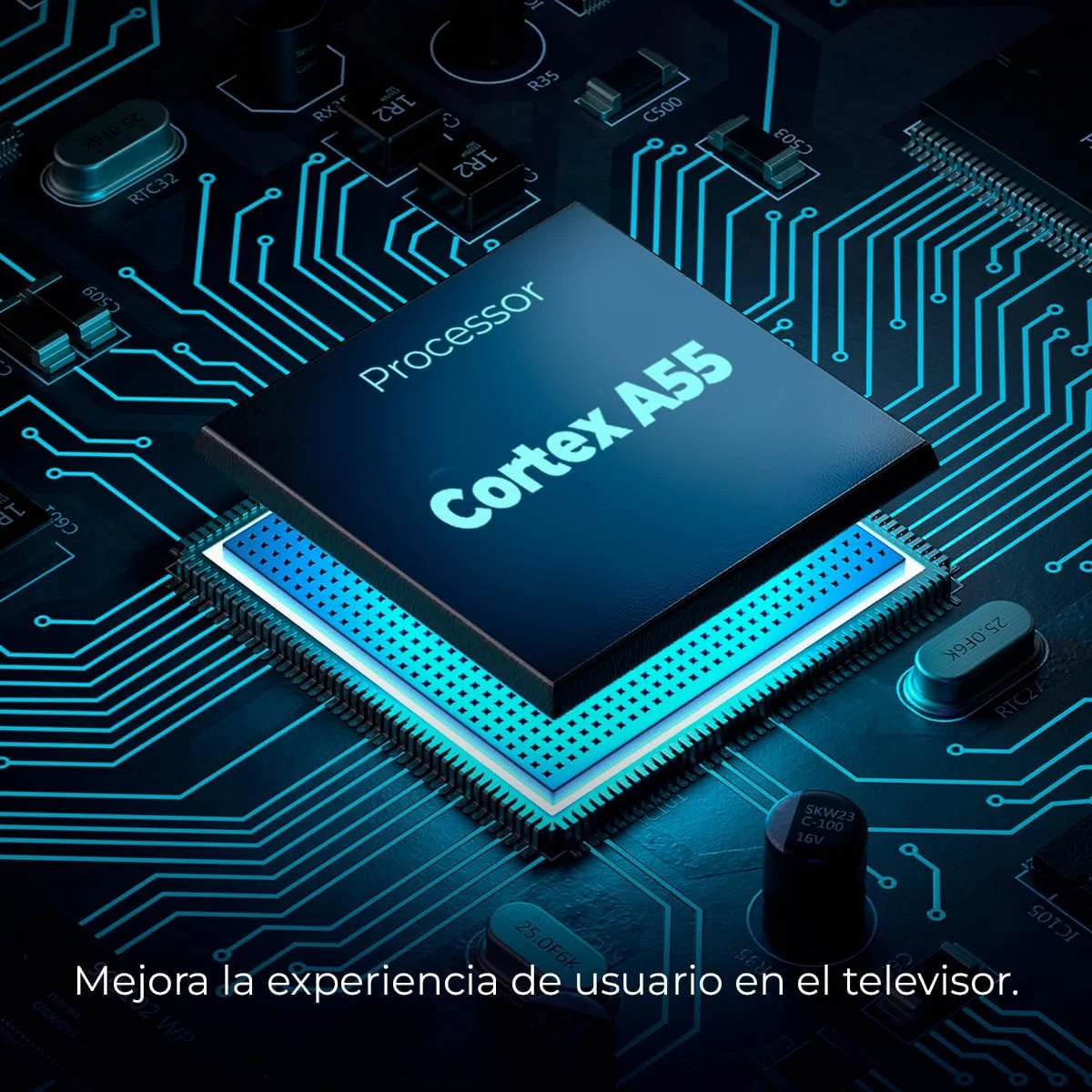Cecotec Smart TV. Televisor LED de 32 Pulgadas Resolución HD A4 Series ALH40032S. Sistema Operativo Google TV. Dolby Audio. HDR10. 16 GB de ROM.